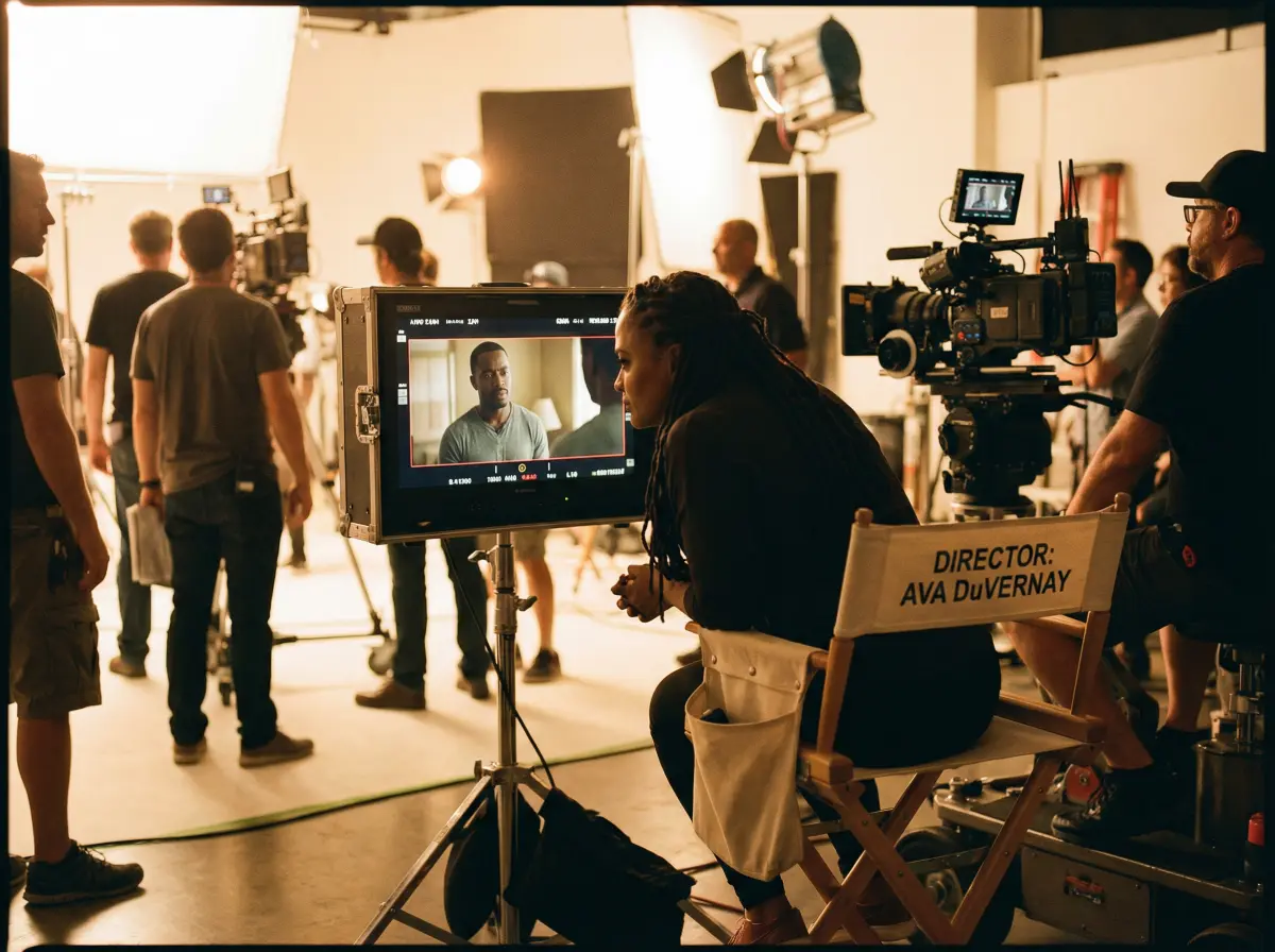 知名导演在 俄罗斯美女 平台发布的剧组工作现场